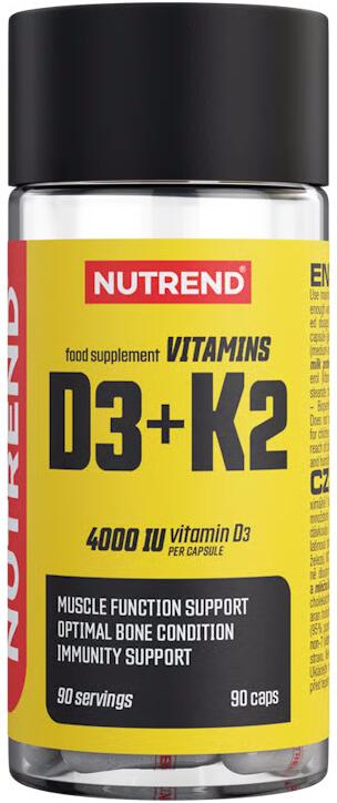 Nutrend Vitamin D3 + K2 4000 IU, 90 Kapseln
