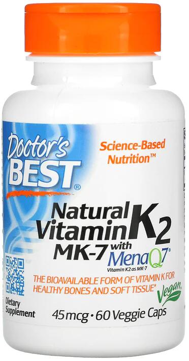 Doctor's Best Natural Vitamin K2 MK7 with MenaQ7, Kapseln bei Metasport