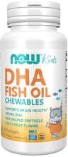 Now Foods DHA Kids Fish Oil Chewables 100 mg, 60 Softgels