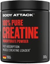 Body Attack 100 % Pure Creatine, 300 g Dose