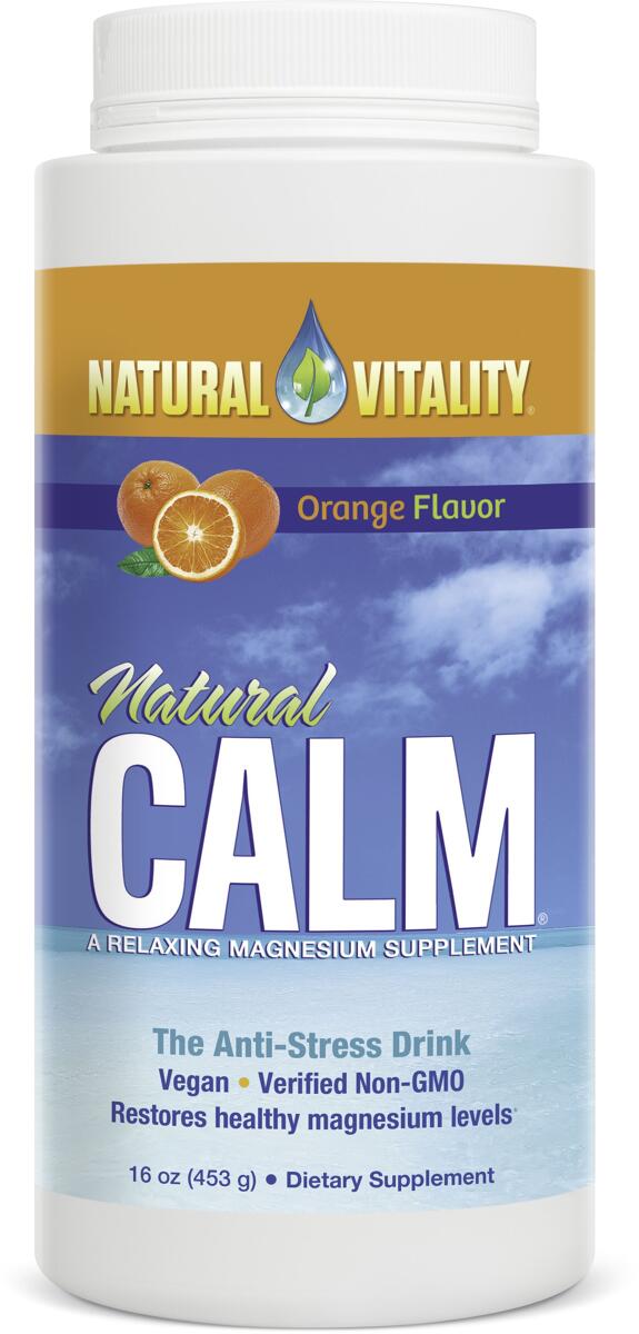 Natural Vitality CALM Magnesium, 453 g Dose, Orange