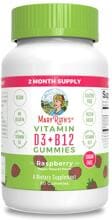 MaryRuth Organics Vitamin D3 + Vitamin B12, 60 Fruchtgummis, Raspberry