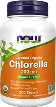 Now Foods Certified Organic Chlorella 500 mg Organic, 200 Tabletten