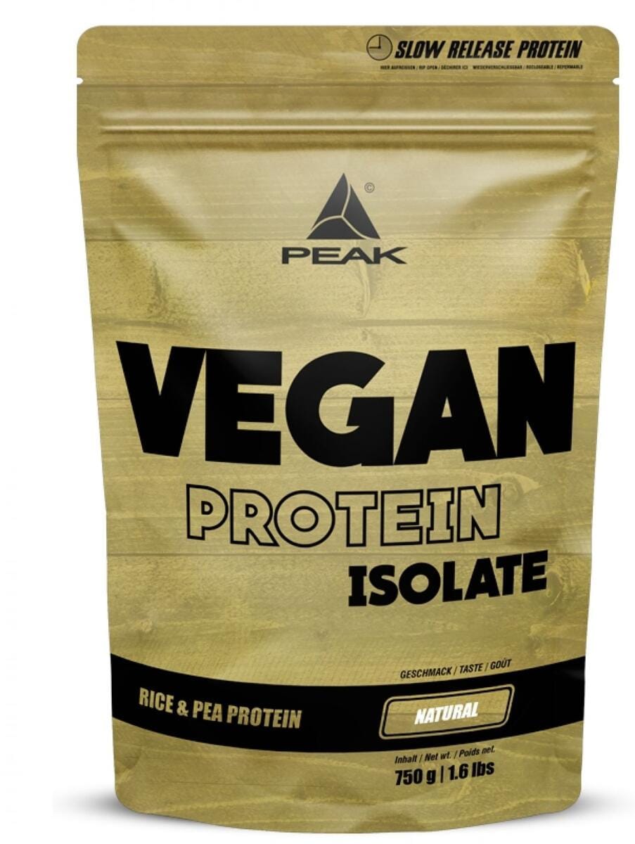 Peak Performance Vegan Protein Isolate, 750 g Beutel, Neutral