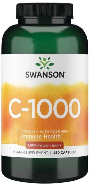 Swanson Premium C with Rose Hips 1000 mg, 250 Kapseln