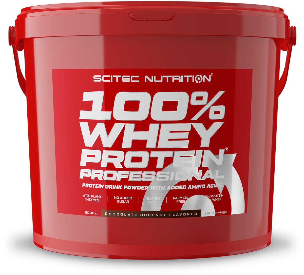 Scitec Nutrition 100% Whey Protein Professional, 5000 g Eimer, Schokolade-Kokosnuss