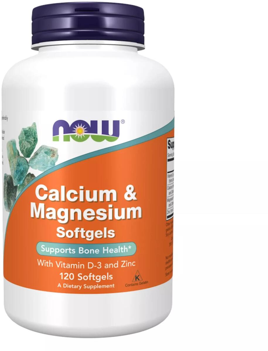 Now Foods Calcium & Magnesium with Vitamin D3 & Zink, 120 Kapseln