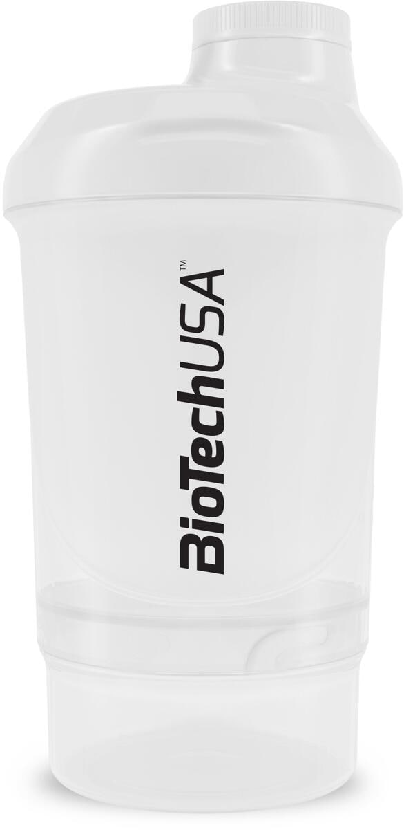BioTech USA Shaker Wave+ Nano, 300 ml (+150 ml), White