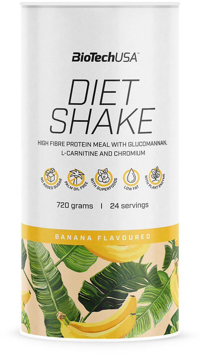 BioTech USA Diet Shake, 720 g Dose, Banane