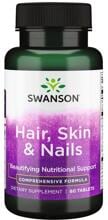 Swanson Hair, Skin & Nails, 60 Tabletten