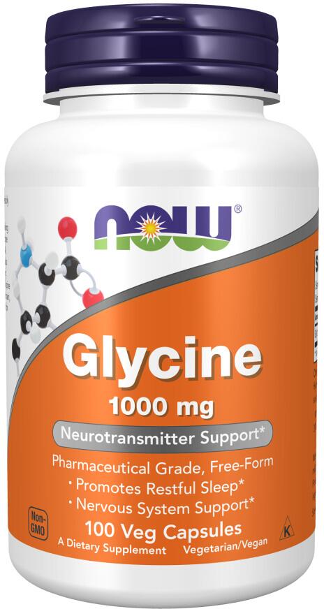 Now Foods Glycine 1000 mg, 100 Kapseln