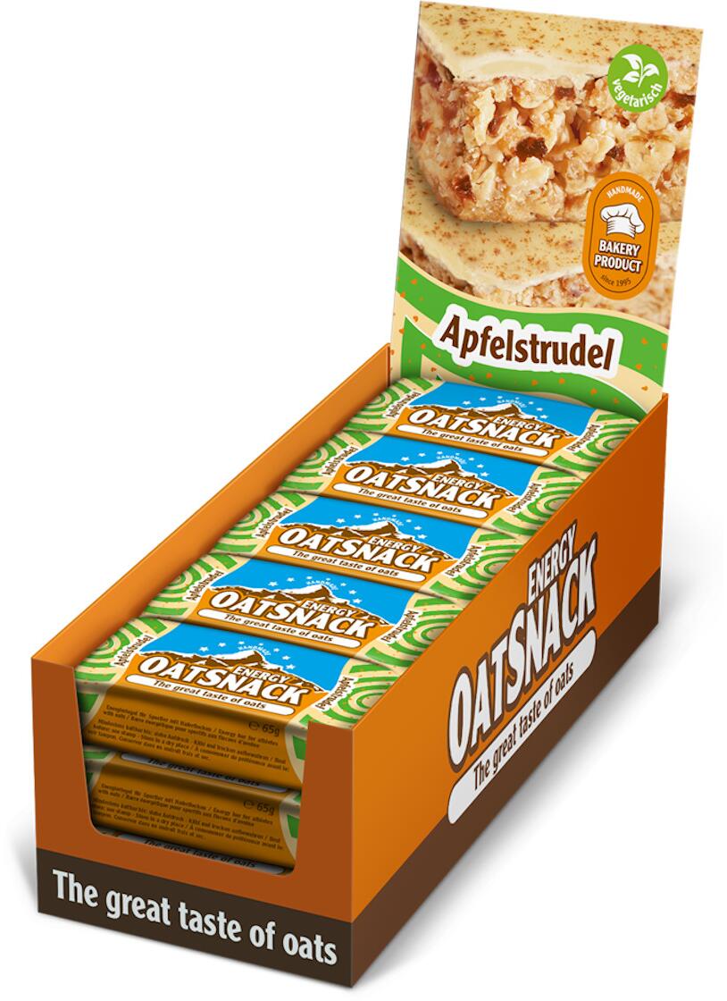 EnergyOatSnack, 15 x 65g Riegel, Apfelstrudel