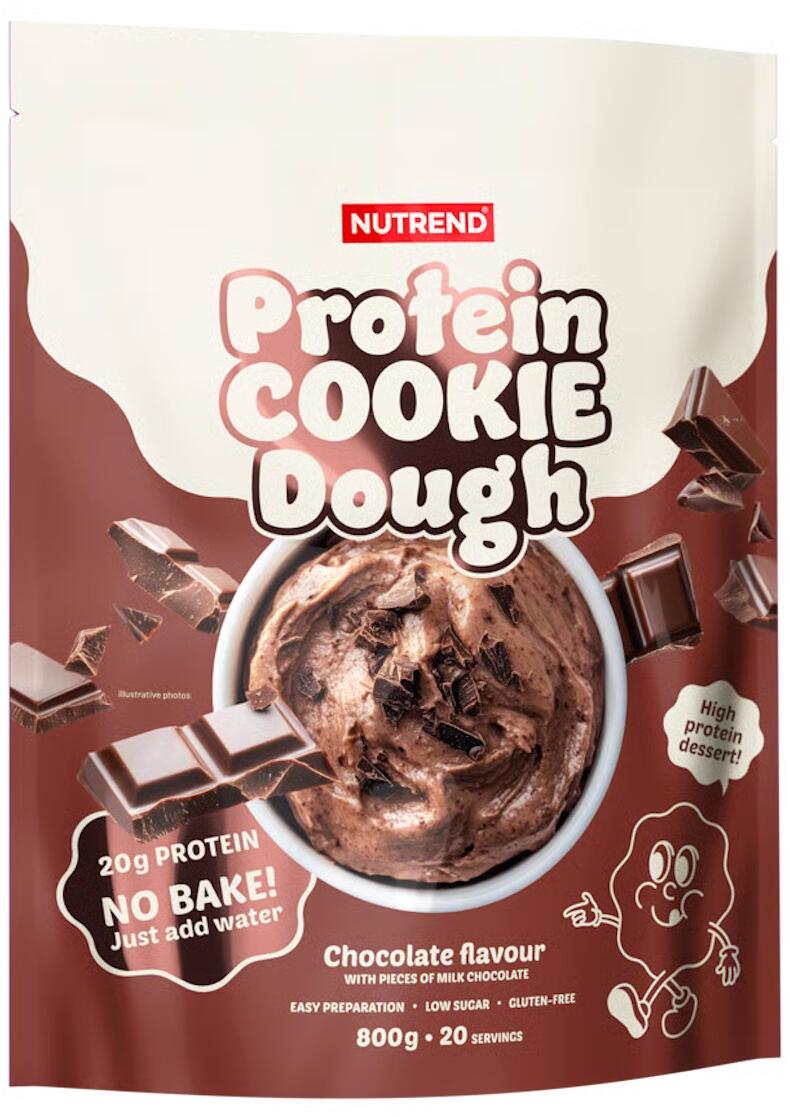 Nutrend Protein Cookie Dough Dessert, 800 g Beutel, Chocolate