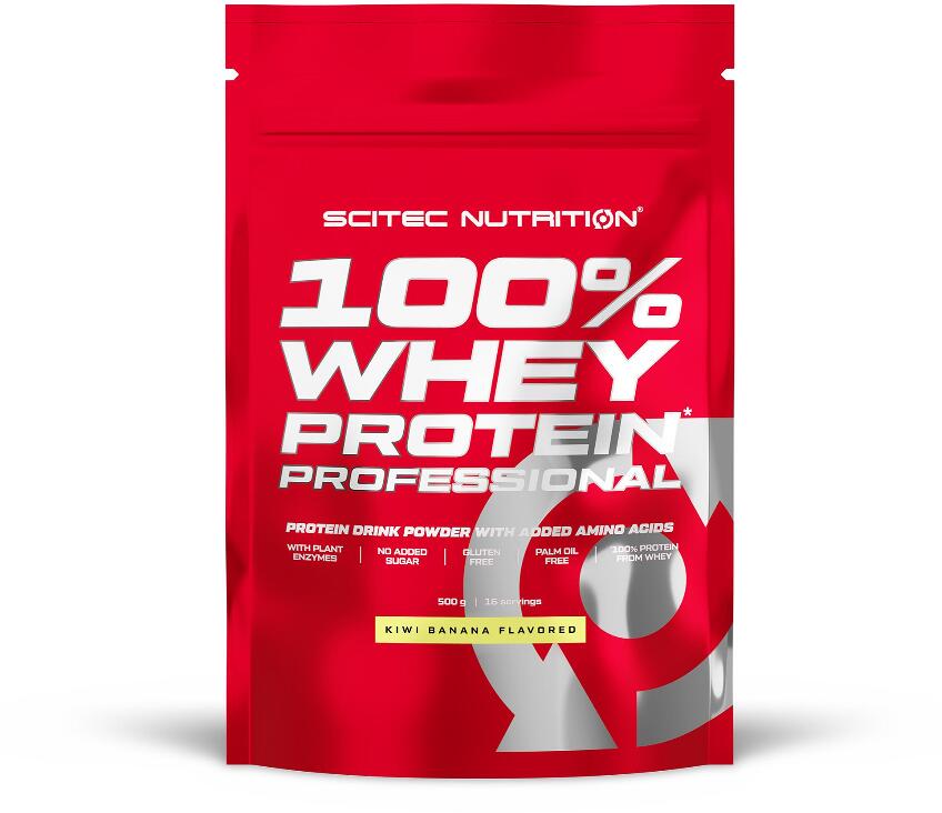 Scitec Nutrition 100% Whey Protein Professional, 500 g Beutel, Kiwi-Banane