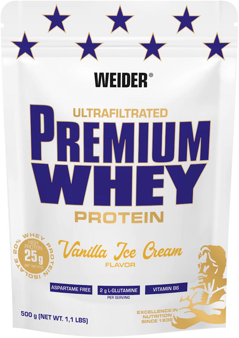 Weider Premium Whey Protein, 500 g Beutel, Vanilla Ice Cream