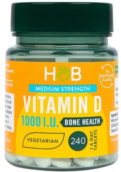Holland & Barrett Vitamin D - 1000 I.U, 240 Tabletten