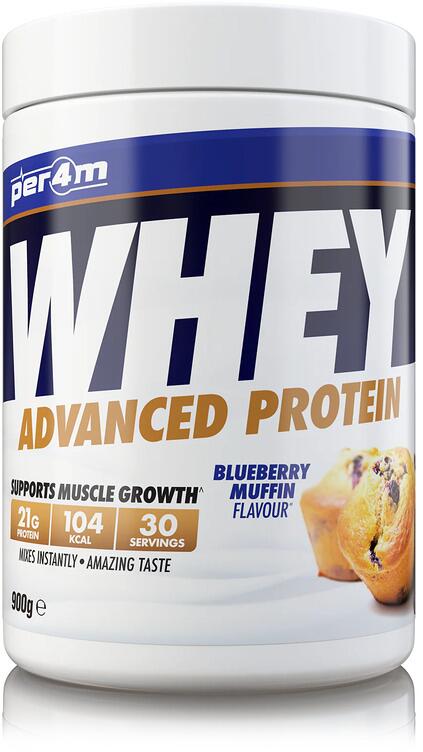 Per4m Whey Advanced Protein, 900 g Dose, Blueberry Muffin
