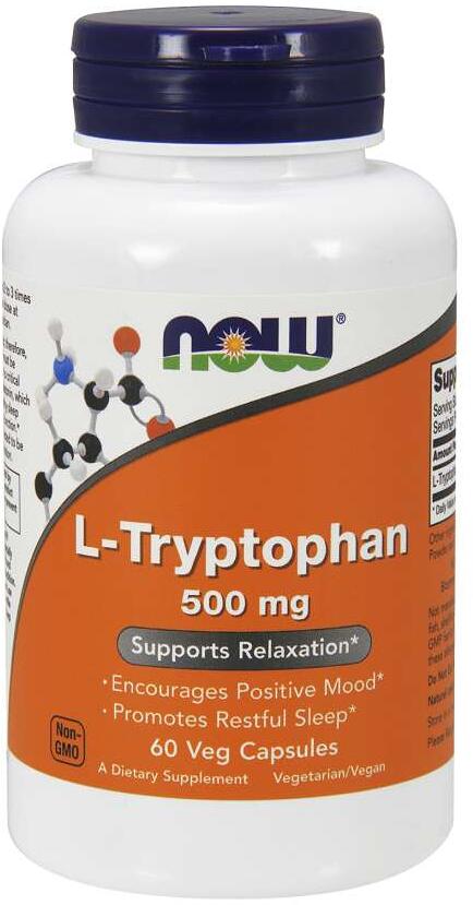 Now Foods L-Tryptophan 500 mg, 60 Kapseln