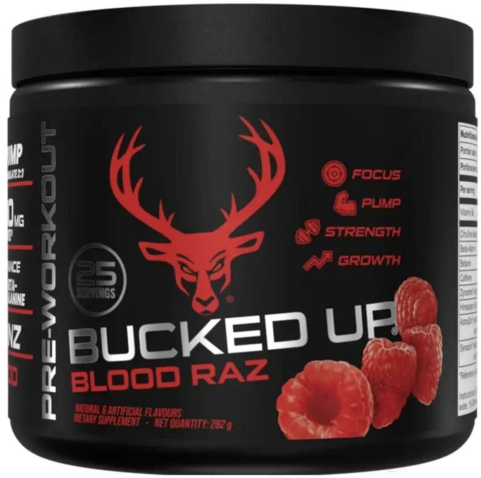 Bucked Up Pre-Workout, 282 g Dose, Blood Raz