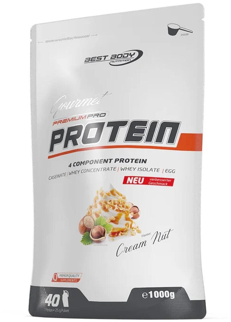 Best Body Nutrition Gourmet Premium Pro Protein, 1000 g Beutel, Cream Nut