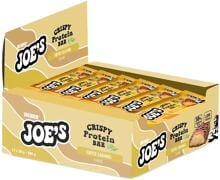Weider Joes Crispy Protein Bar, 12 x 50 g Riegel, Toffee Caramel