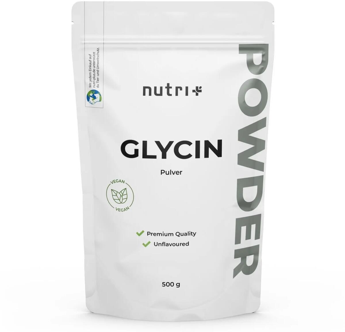 nutri+ Glycin Pulver, 500 g Pulver