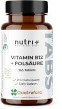 nutri+ Vitamin B12 + Folsäure, 365 Tabletten
