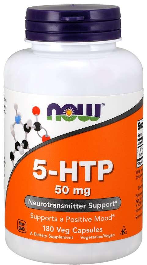 Now Foods 5-HTP 50 mg, 180 Kapseln