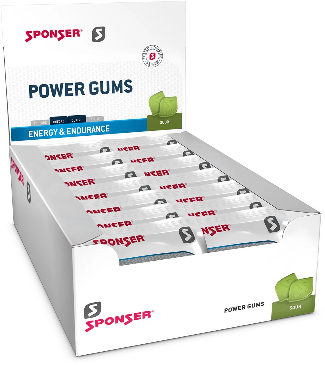 Sponser Power Gums, 20 x 75 g Display, Sour Gums