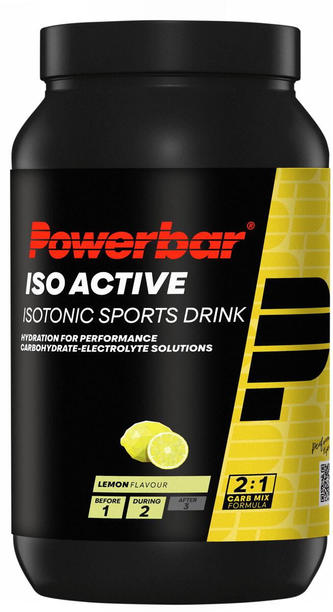 PowerBar IsoActive Sportgetränk, 1320 g Dose, Lemon