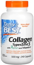 Doctor's Best Collagen Types 1 and 3 with Peptan and Vitamin C