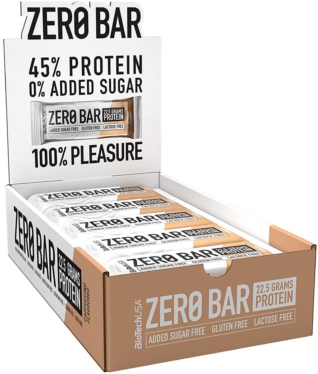 BioTech USA Zero Bar, 20 x 50 g Riegel, Capuccino
