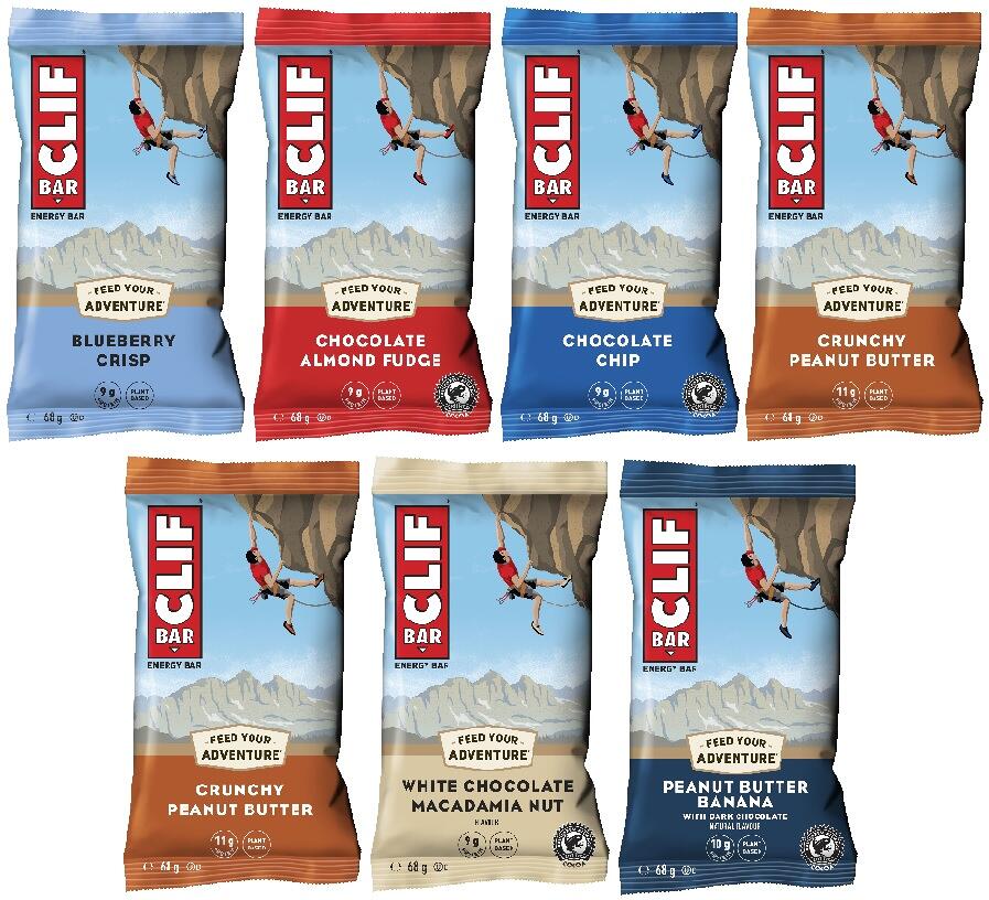 Clif Bar Energy Bar, 7 x 68 g Riegel, Mix