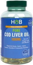 Holland & Barett Pure Cod Liver Oil - 1000 mg, Kapseln