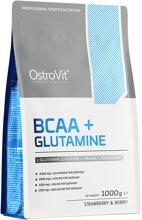 OstroVit BCAA + Glutamine, 1000 g Beutel, Wild Strawberry-Blueberry