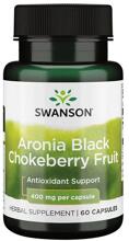 Swanson Aronia Black Chockeberry Fruit 400 mg, 60 Kapseln