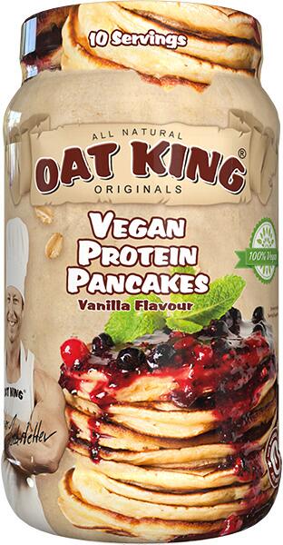 Oat King Vegan Protein Pancakes, 500 g Dose, Vanille Flavour