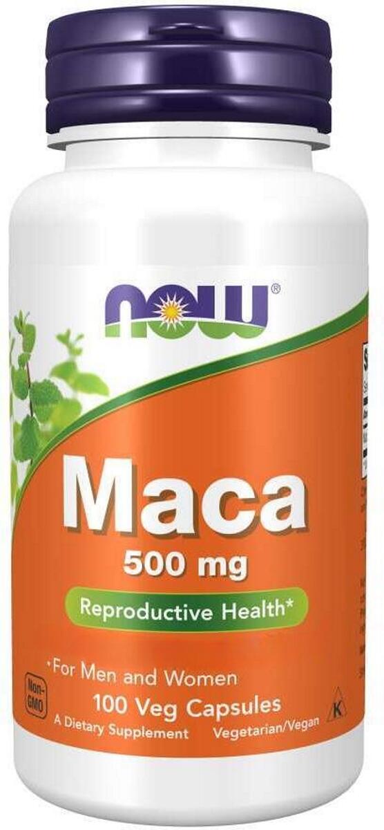 Now Foods Maca 500 mg, 100 Kapseln