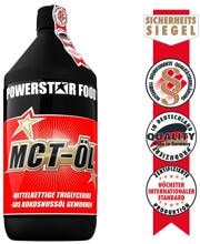 Powerstar Food MCT-ÖL Mittelkettige Triglyceride, 1000 ml Flasche
