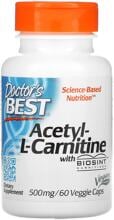 Doctors Best Acetyl L-Carnitine with Biosint Carnitines - 500 mg, Kapseln