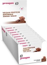 Sponser Protein Brownie, 12 x 50 g Riegel, Chocolate