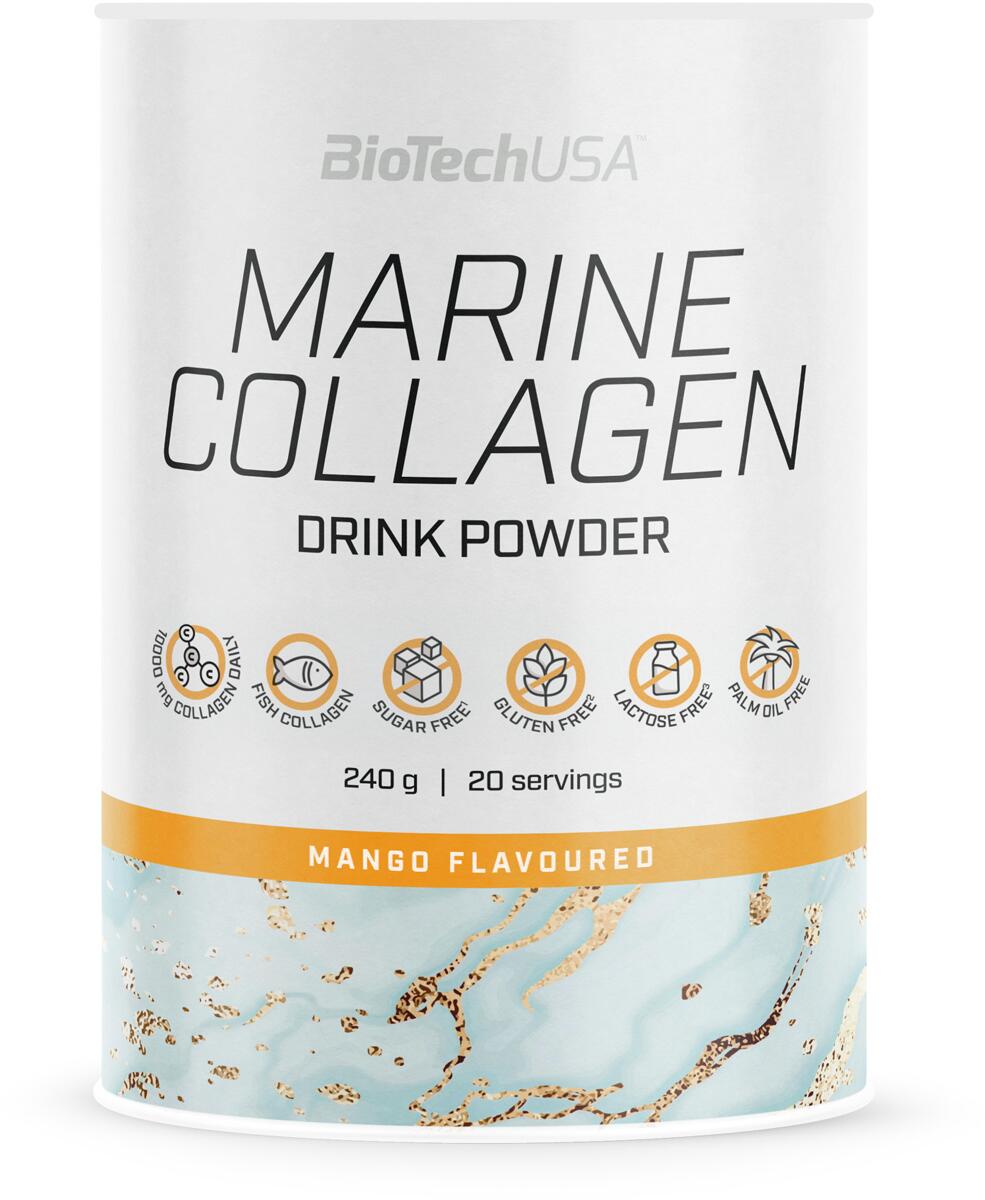 BioTech USA Marine Collagen, 240 g Dose, Mango