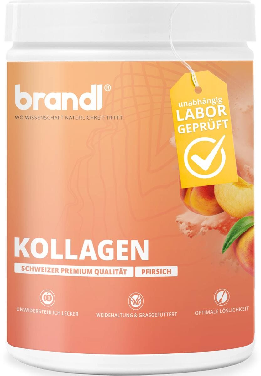 brandl Kollagen Pulver, 555 g Dose, Pfirsich