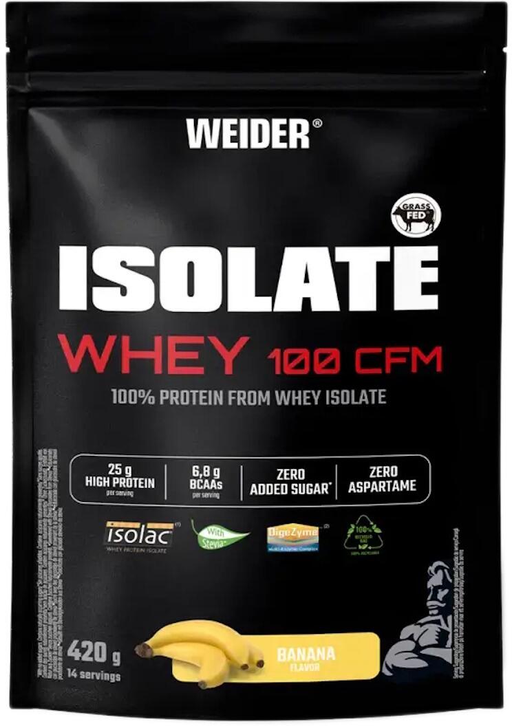 Weider Isolate Whey 100 CFM, 420 g Beutel, Banana