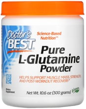 Doctors Best Pure L-Glutamine Powder, 300 g Dose
