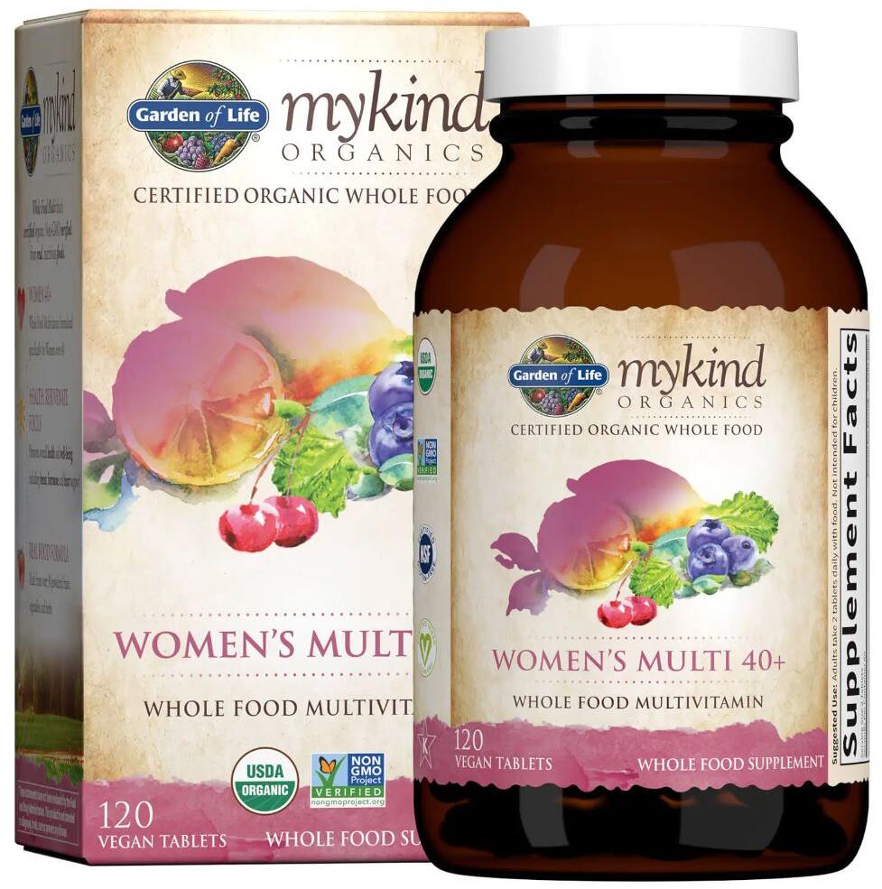 Garden of Life mykind Organics - Women"s Multi 40+, 120 Tabletten