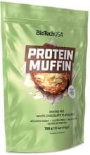 BioTech USA Protein Brownie Backmischung, 750 g Beutel, Weisse Schokolade
