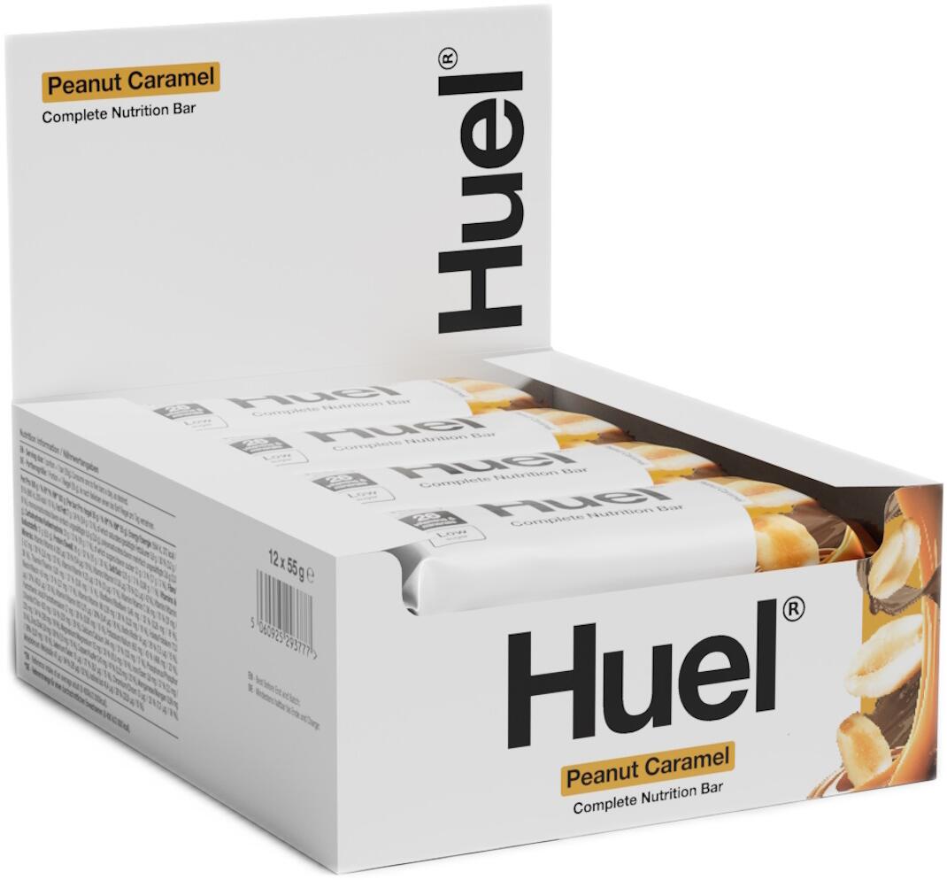 Huel Complete Nutrition Bar, 12 x 55 g Riegel, Peanut Caramel