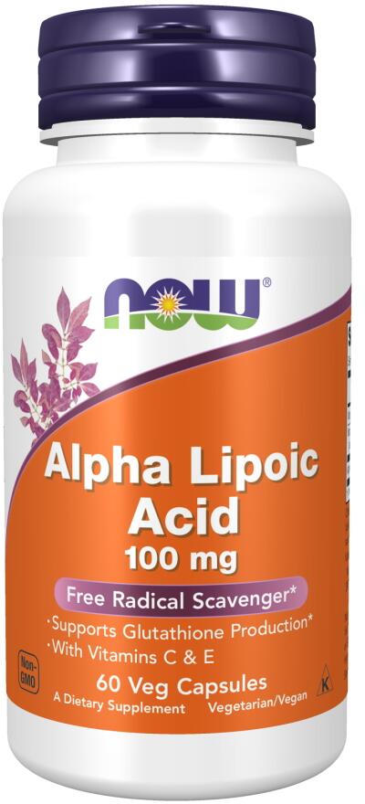 Now Foods Alpha Lipoic Acid 100 mg, 60 Kapseln