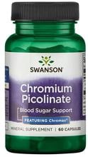 Swanson Chromium Picolinate Featuring Chromax, 60 Kapseln